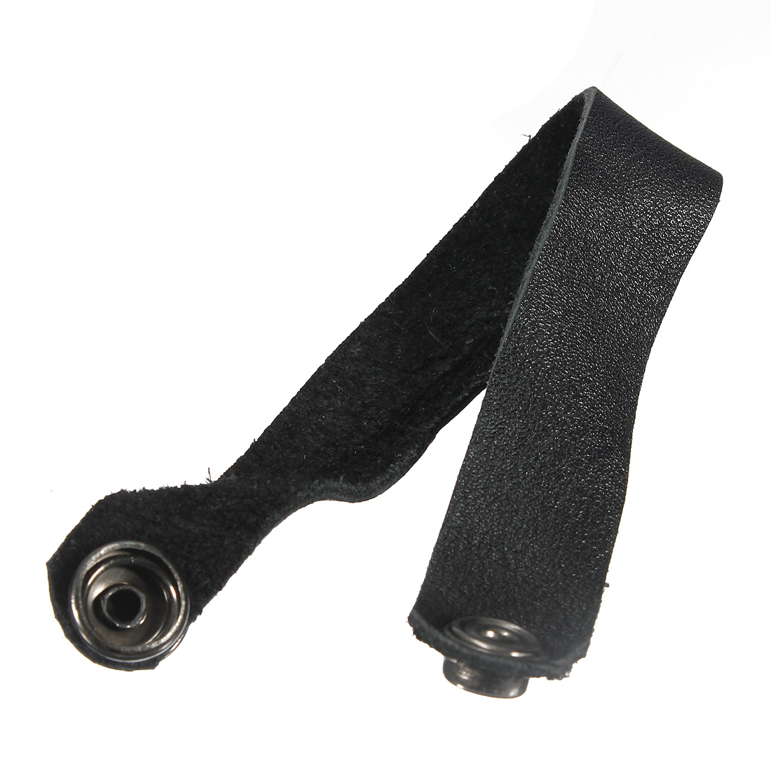 Leather Headstock Tie Acoustic Folk Guitar Neck Strap Button Lock