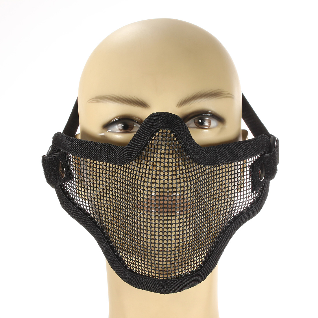 Half Face Strike Metal Mesh Mask Tactical Airsoft Military Lazada