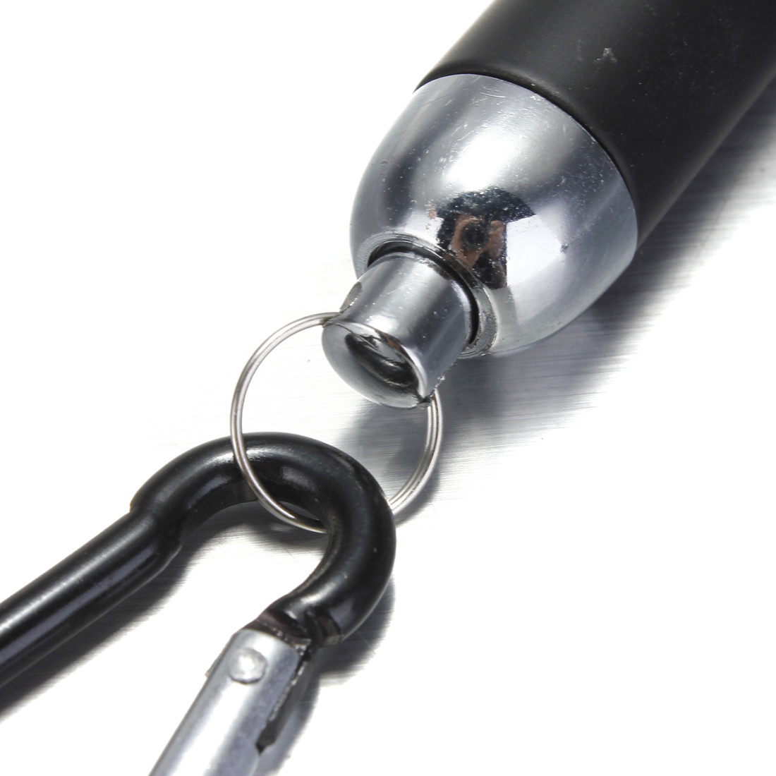 Mini LED Convex Mirror Flashlight Lamp Keychain Light Torch Keyring