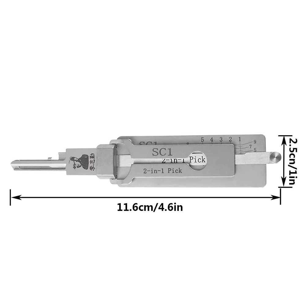 Lees lock 2 in 1 Car Door Lock Pick Decoder Unlock Tool KW1 SS001 SS002 ...