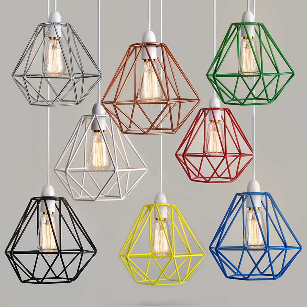 Abat Jour Cage Moderne Industriel M Tal Pour Lustre Or Cdiscount Maison