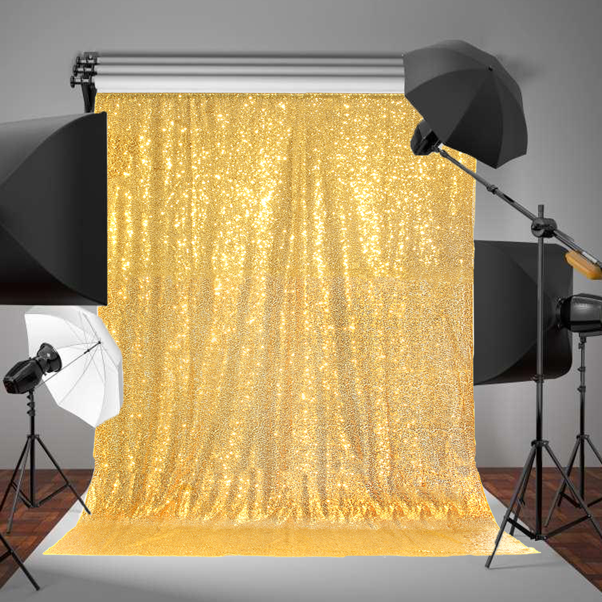 Neufu Toile De Fond Tissu Paillet Pour Backdrop Photographie Studio