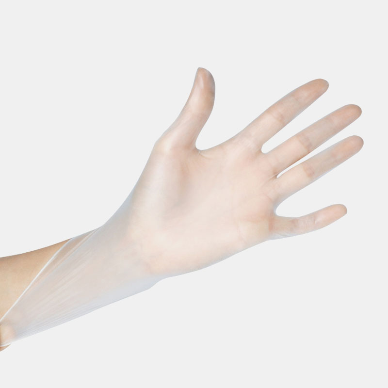 transparent disposable gloves