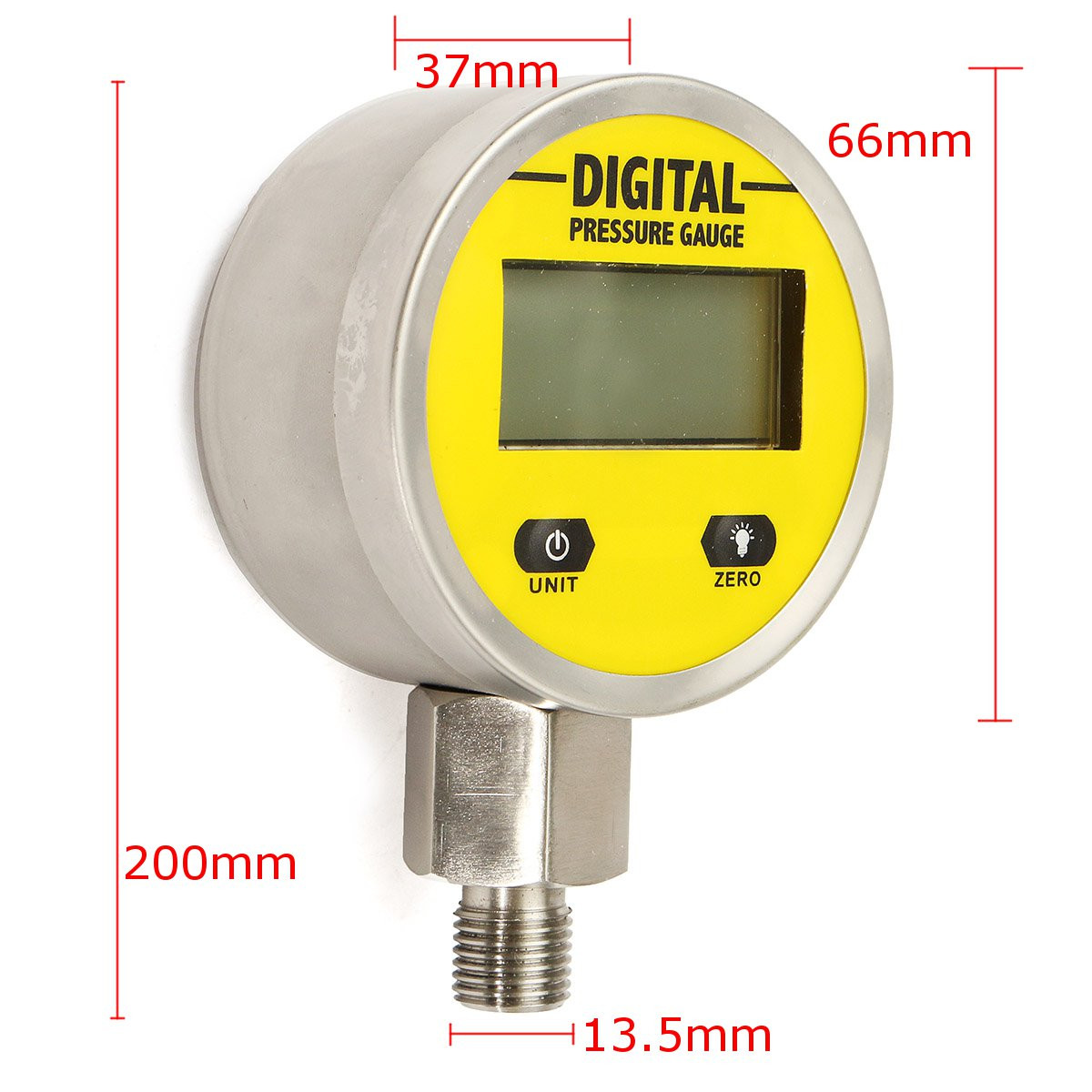 Digital Manom Tre Hydraulique Huile Pression Jauge Bar Mpa Psi