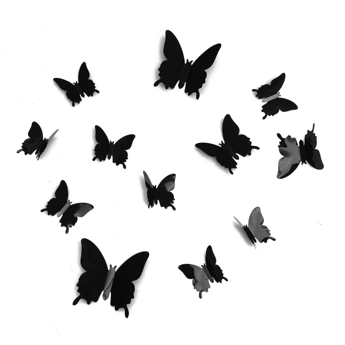 12Pcs DIY Stylish 3D Butterfly Art Wall Sticker Decals Home Room Wedding Party Decorations
