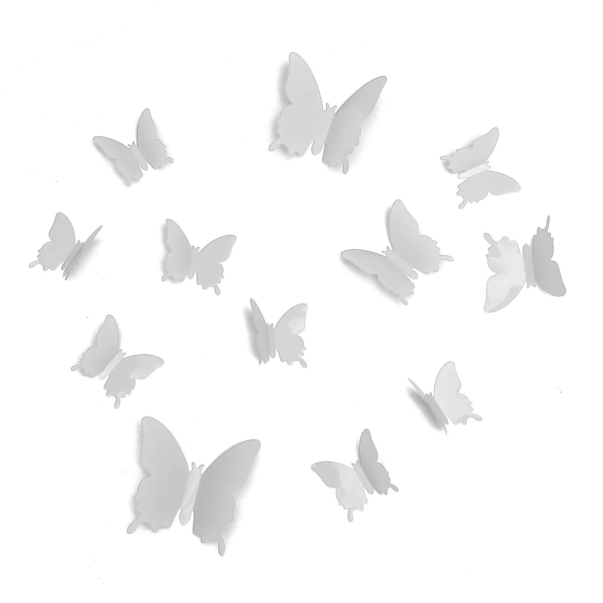 12Pcs DIY Stylish 3D Butterfly Art Wall Sticker Decals Home Room Wedding Party Decorations