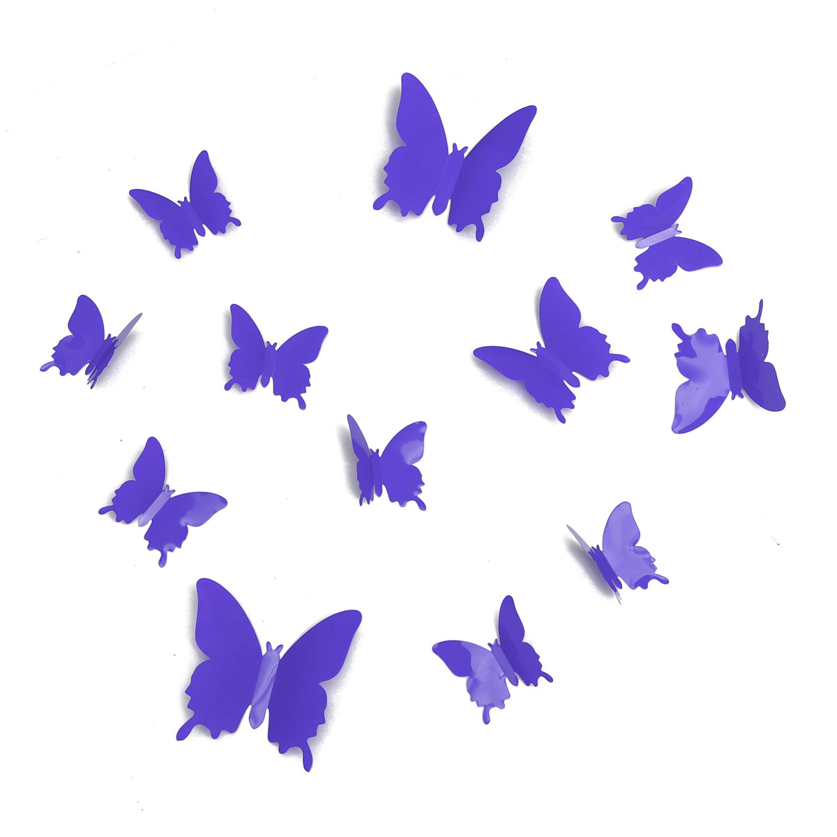 12Pcs DIY Stylish 3D Butterfly Art Wall Sticker Decals Home Room Wedding Party Decorations