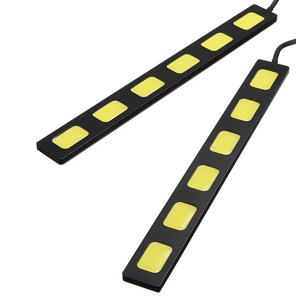 12V 3/4/5/6LED COB Car DRL Driving Daytime Running Lamp Fog Light White 9cm