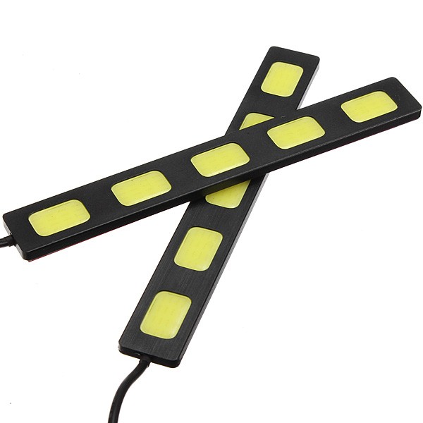 12V 3/4/5/6LED COB Car DRL Driving Daytime Running Lamp Fog Light White 9cm