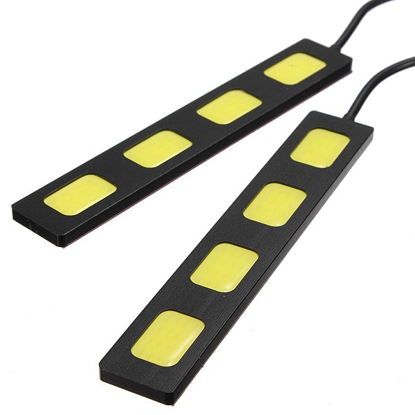 12V 3/4/5/6LED COB Car DRL Driving Daytime Running Lamp Fog Light White 9cm