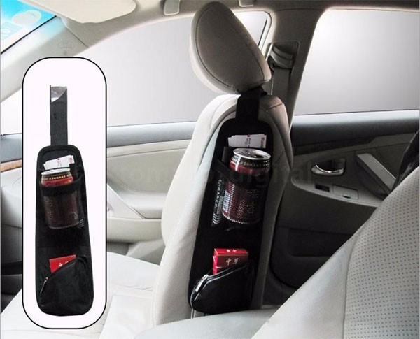 Car Seat Side Back Storage Vehicle Multi Pocket Holder Organizer String Bar