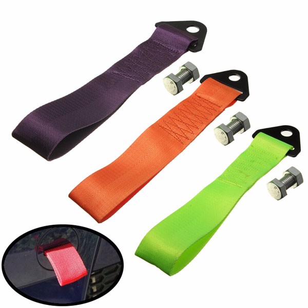 Universal High Strength Racing Towing Strap Bumper Hook 10000 LB Rating