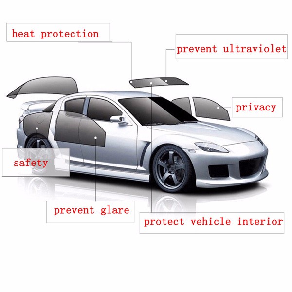 Ultralight 50% LVT Car Automotive Window Glass Tint C-10 Film Tinting 6m x 76cm