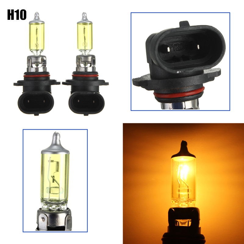 2x H10 42w Super White Xenon Upgrade HID Front Fog Lamp Light Bulbs Pair