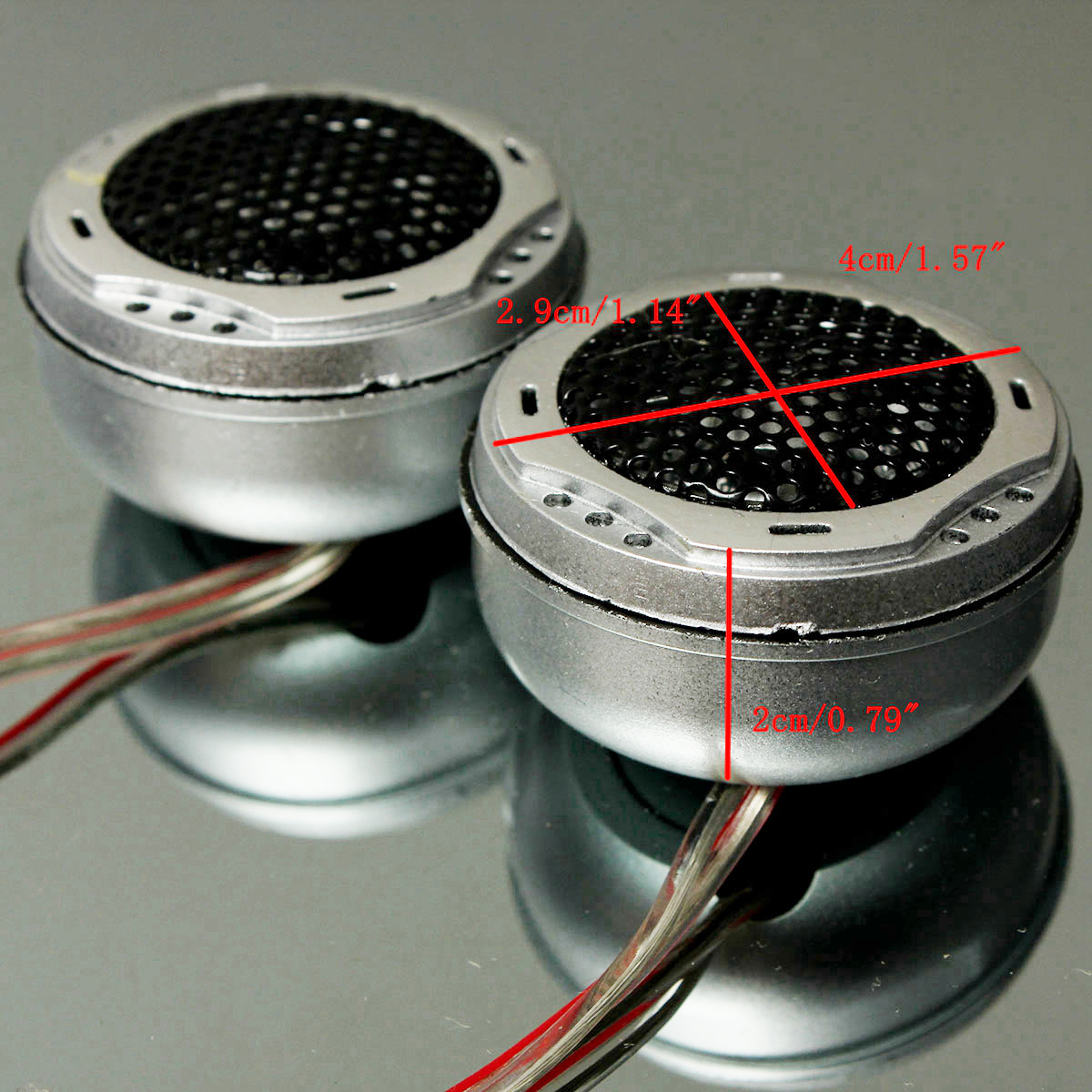 1'' Car Audio Component Silk Dome Tweeters Speaker crossover Loud 20mm 200w