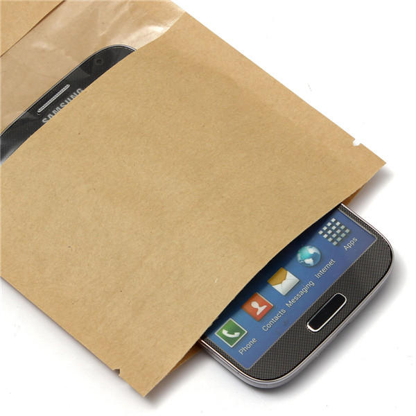 Kraft Paper Bags Packaging Stand Up With Zipper for Food Storage 120 x 200mm