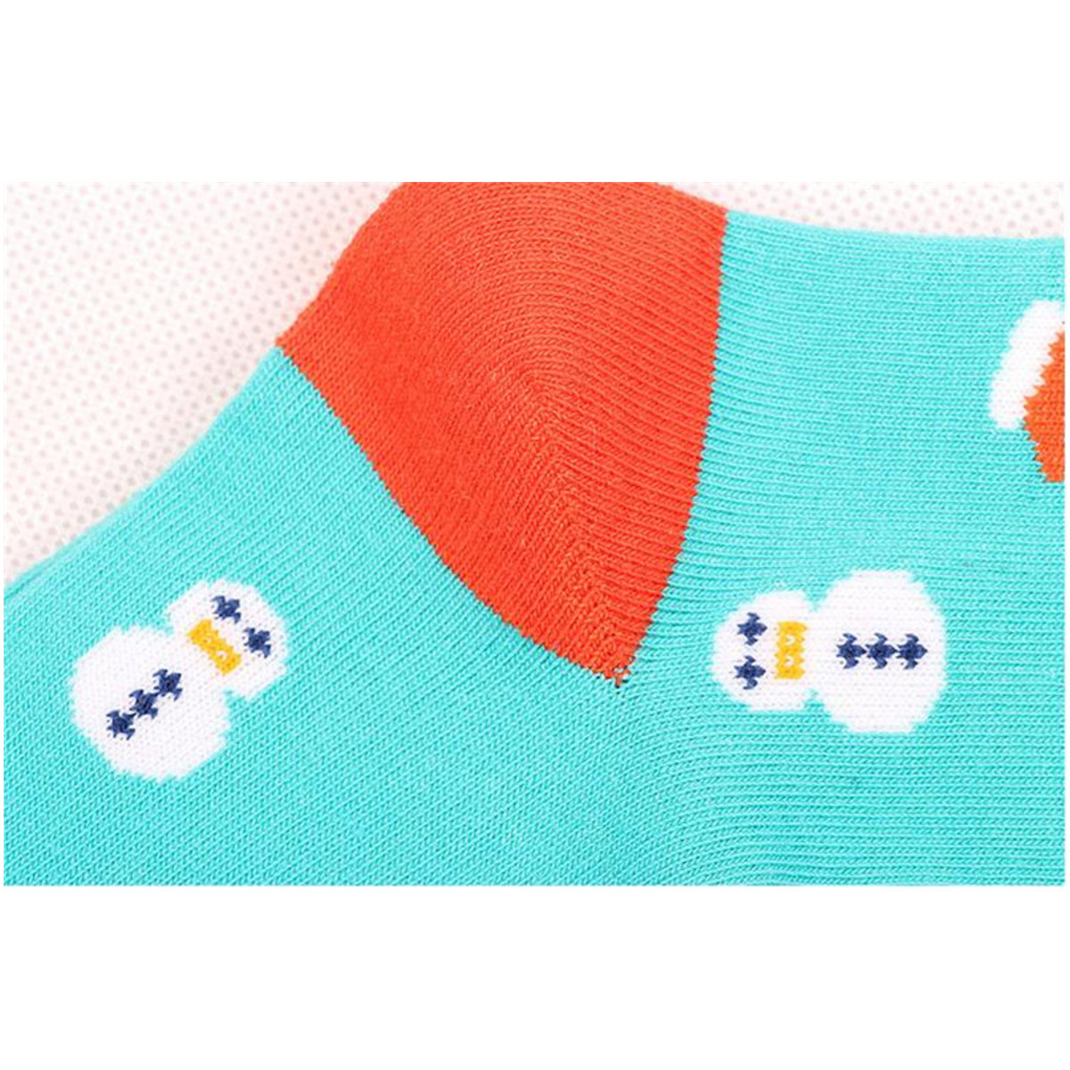 Women Girl Christmas Series Snowman Cotton Cute Casual Soft Socks Hosiery