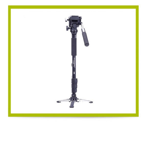 Yunteng VCT-288 Monopod Tripod With 3 Legs Unipod Holder and Phone Clip For DSLR Canon Eos Nikon