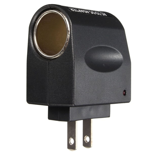 Universal 220V AC Wall Power to 12V DC Car Cigarette Lighter Adapter Converter