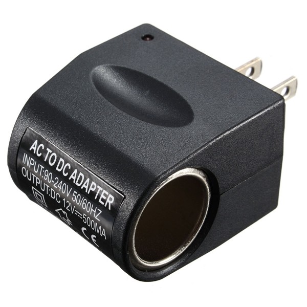 Universal 220V AC Wall Power to 12V DC Car Cigarette Lighter Adapter Converter