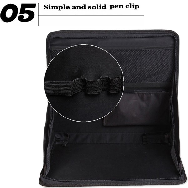 Car Laptop Desk Car Rear Seat Computer Multifunctional Oxford Cloth Folding Holder Bag
