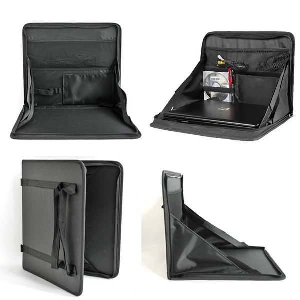 Car Laptop Desk Car Rear Seat Computer Multifunctional Oxford Cloth Folding Holder Bag