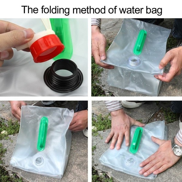5L Car-used Transparent Folding Water Bag Bottle Camping Water Bladder Water Carrier Container