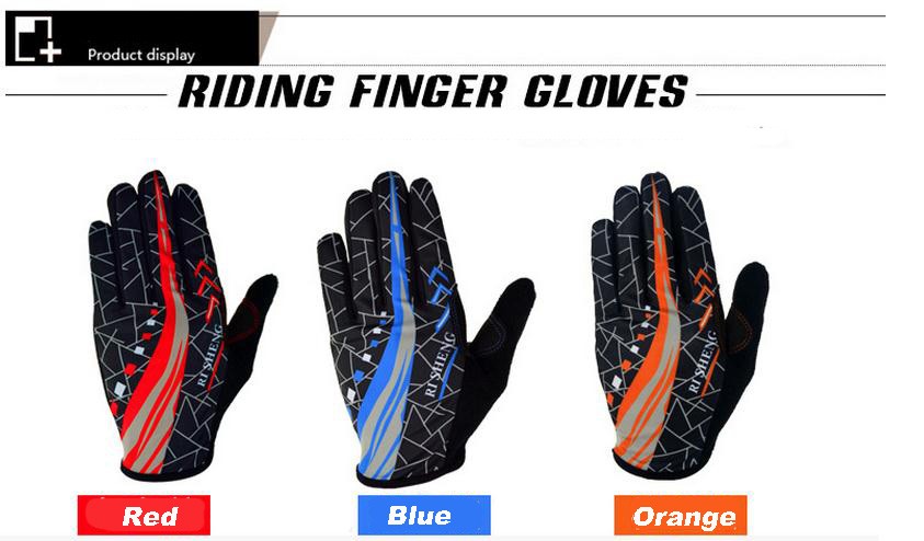 Outdoor Bike Bicycle Gloves Sports Riding Gloves Full Fingers Gloves