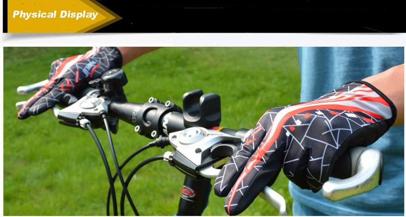 Outdoor Bike Bicycle Gloves Sports Riding Gloves Full Fingers Gloves