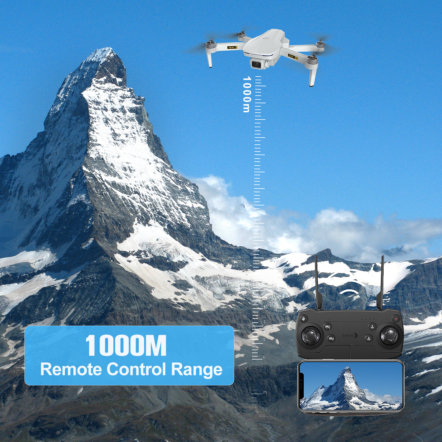 Drona Eachine EX5, GPS FPV 5G WIFI 1KM, cu camera 4K HD 30 de
