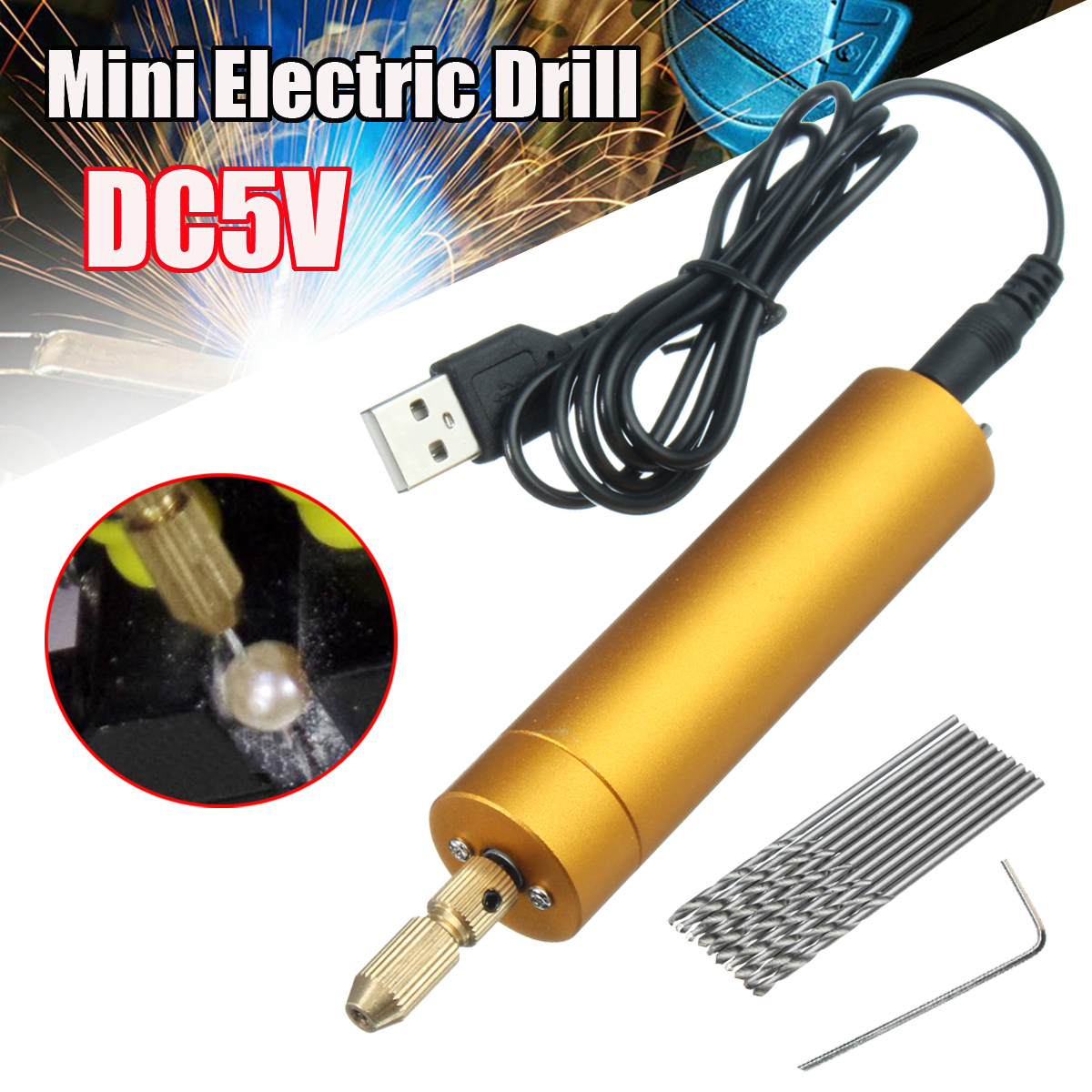 Mini perceuse électrique portative de foret électrique de mini micro avec le câble d'USB 