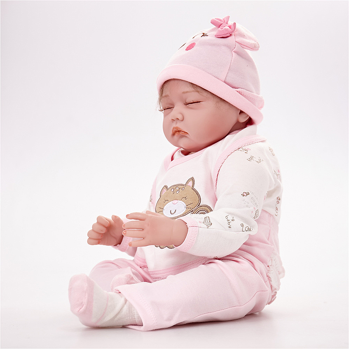 Tempsa 55cm Poupee Reborn Bebe Reborn Silicone Fait A Main 22 Pouce 1260g Cdiscount Jeux Jouets
