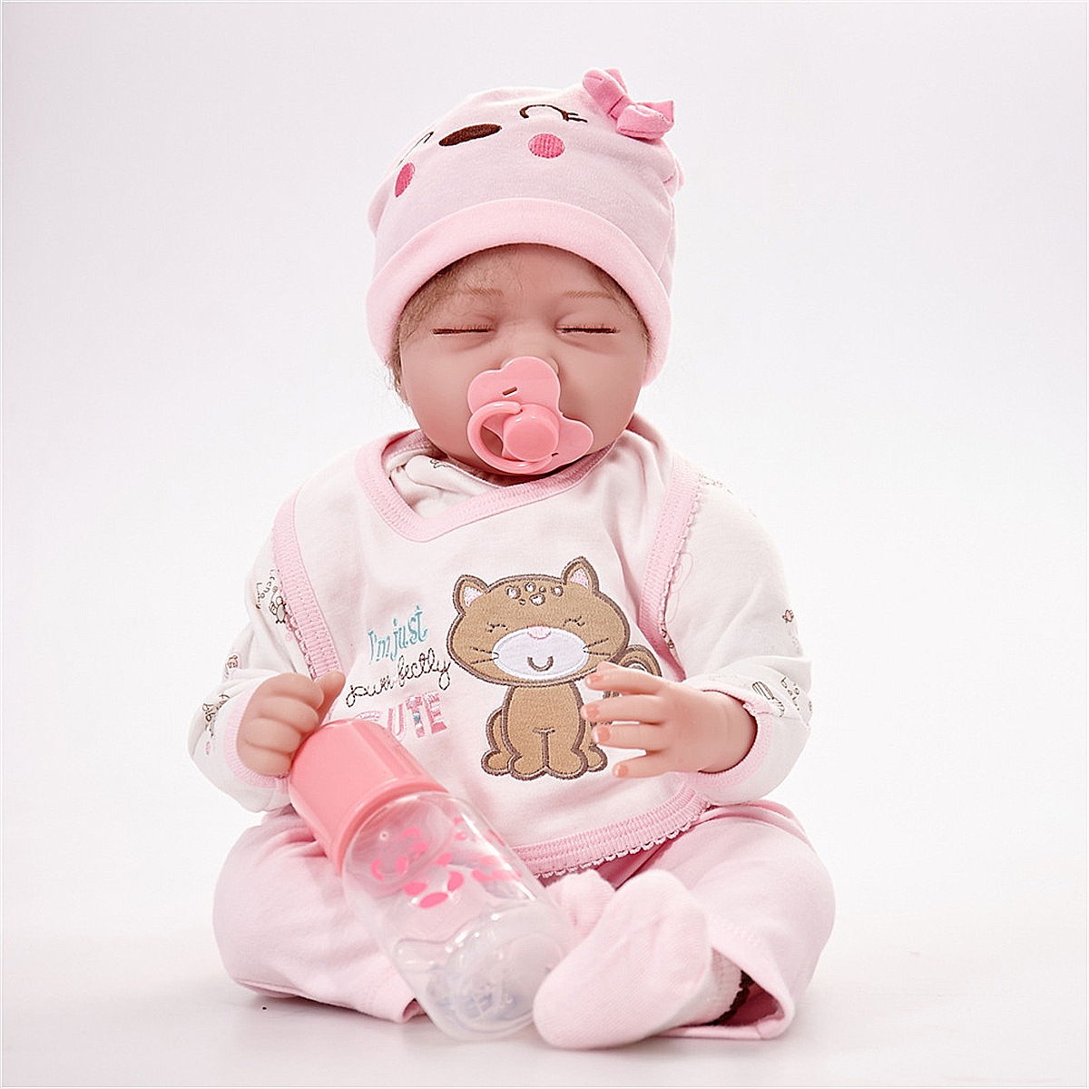 Tempsa 55cm Poupee Reborn Bebe Reborn Silicone Fait A Main 22 Pouce 1260g Cdiscount Jeux Jouets