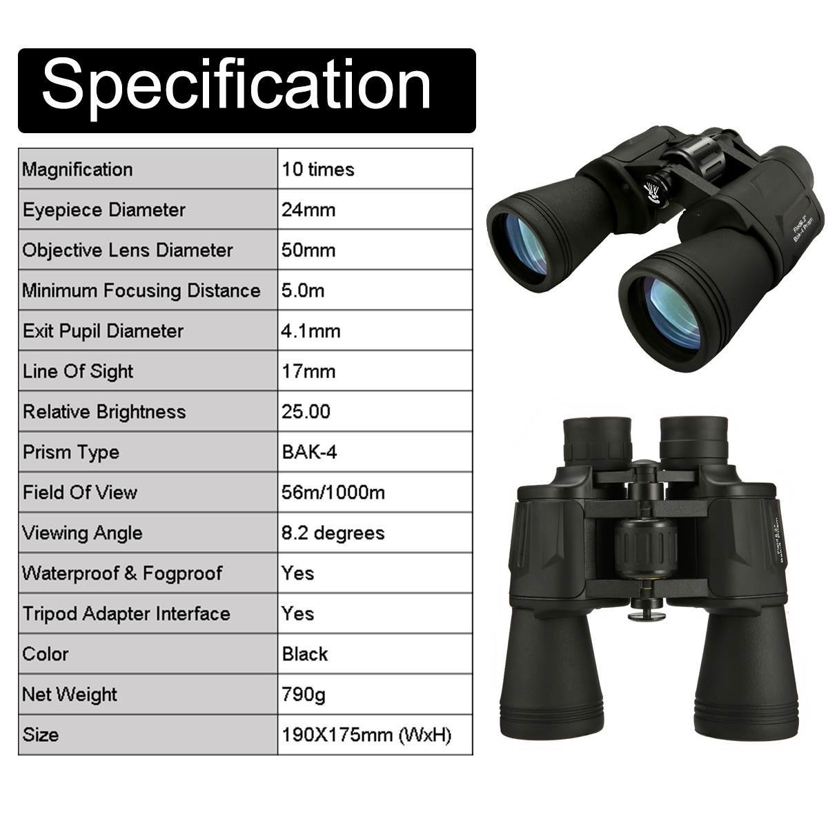 binocular specification