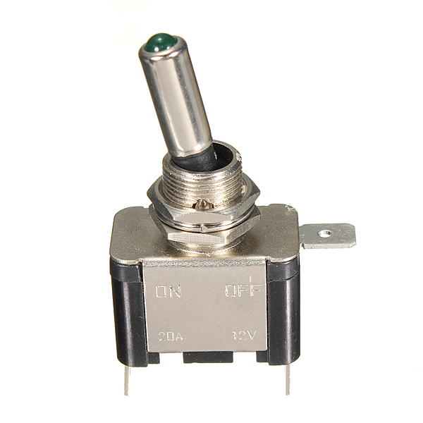 12V Intérrupteur Inverseur à Bascule Levier Avec LED ON-OFF SPST ...