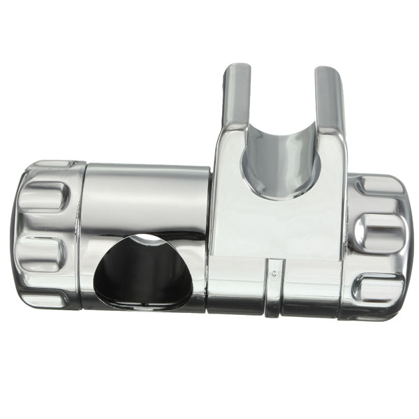 25mm Chrome Shower Rail Head Slider Holder Adjustable Bracket