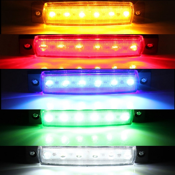 4 X Feux De Gabarit, 16 Cm, LED 12V - 24V Côté Gauche Et Droit, Rouge Et Blanc Pour - Foto 6