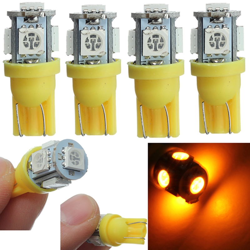 4x T10 194 168 W5W 5 LED 5050 SMD Ampoule Lampe Lumière Light VOITURE