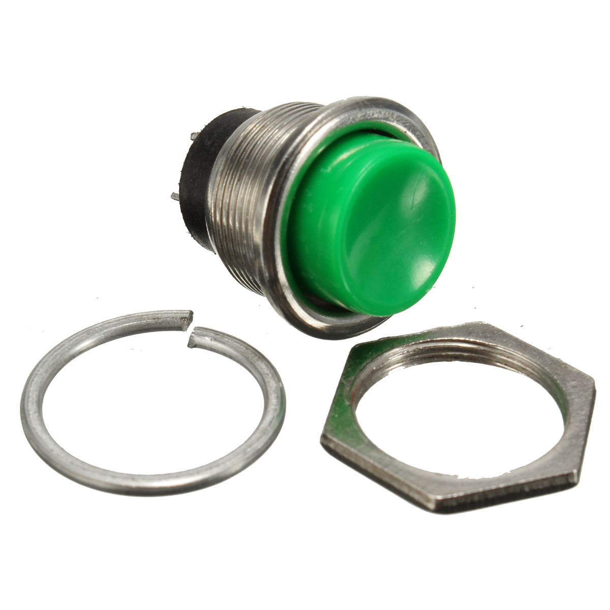 2x INTERRUPTEUR BOUTON POUSSOIR KLAXON Mettez 3A 125V OFFON SPST pour Voiture Auto VERT