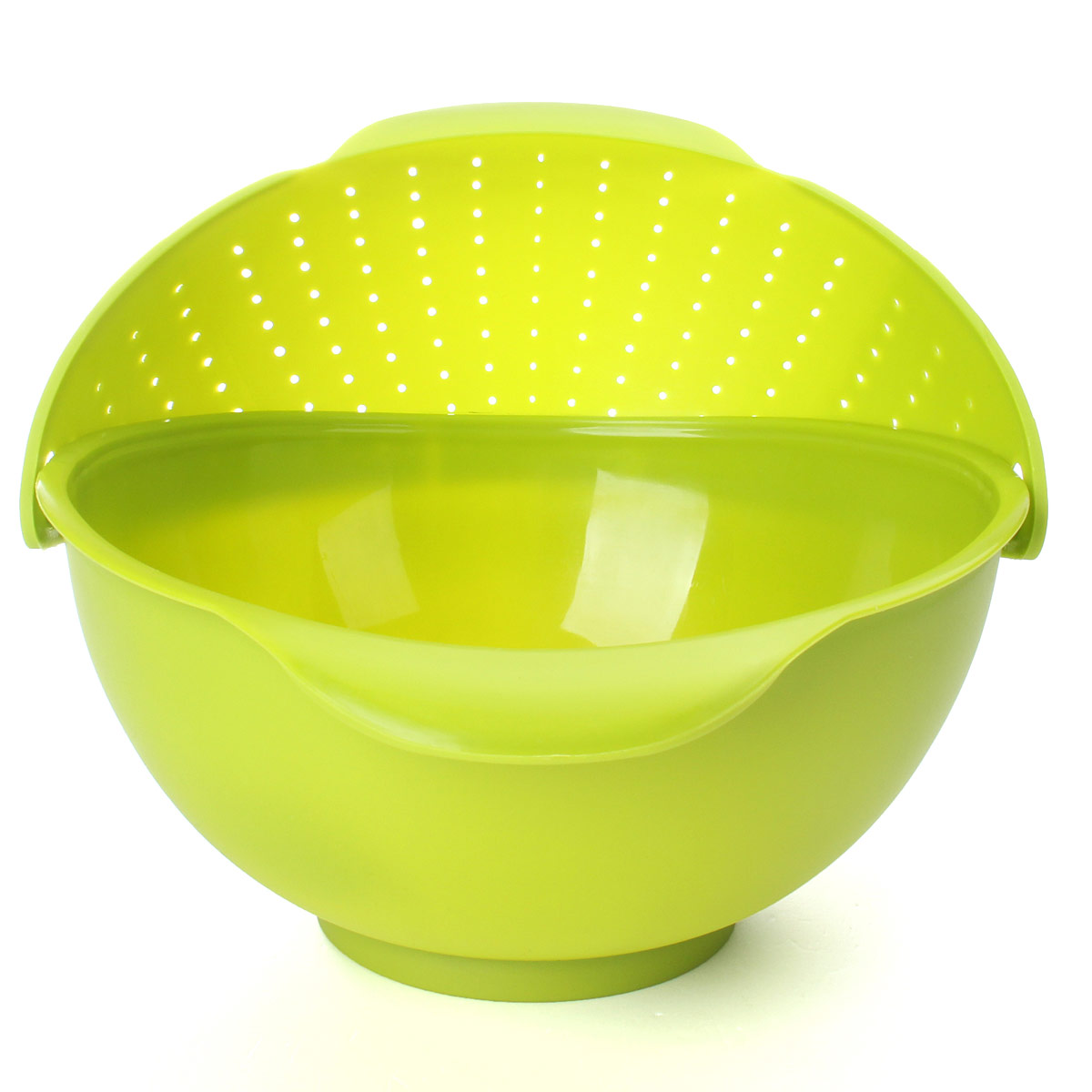 Practical Plastic Kitchen Strainer Colander Sieve Bowl Fruit Vegetable ...