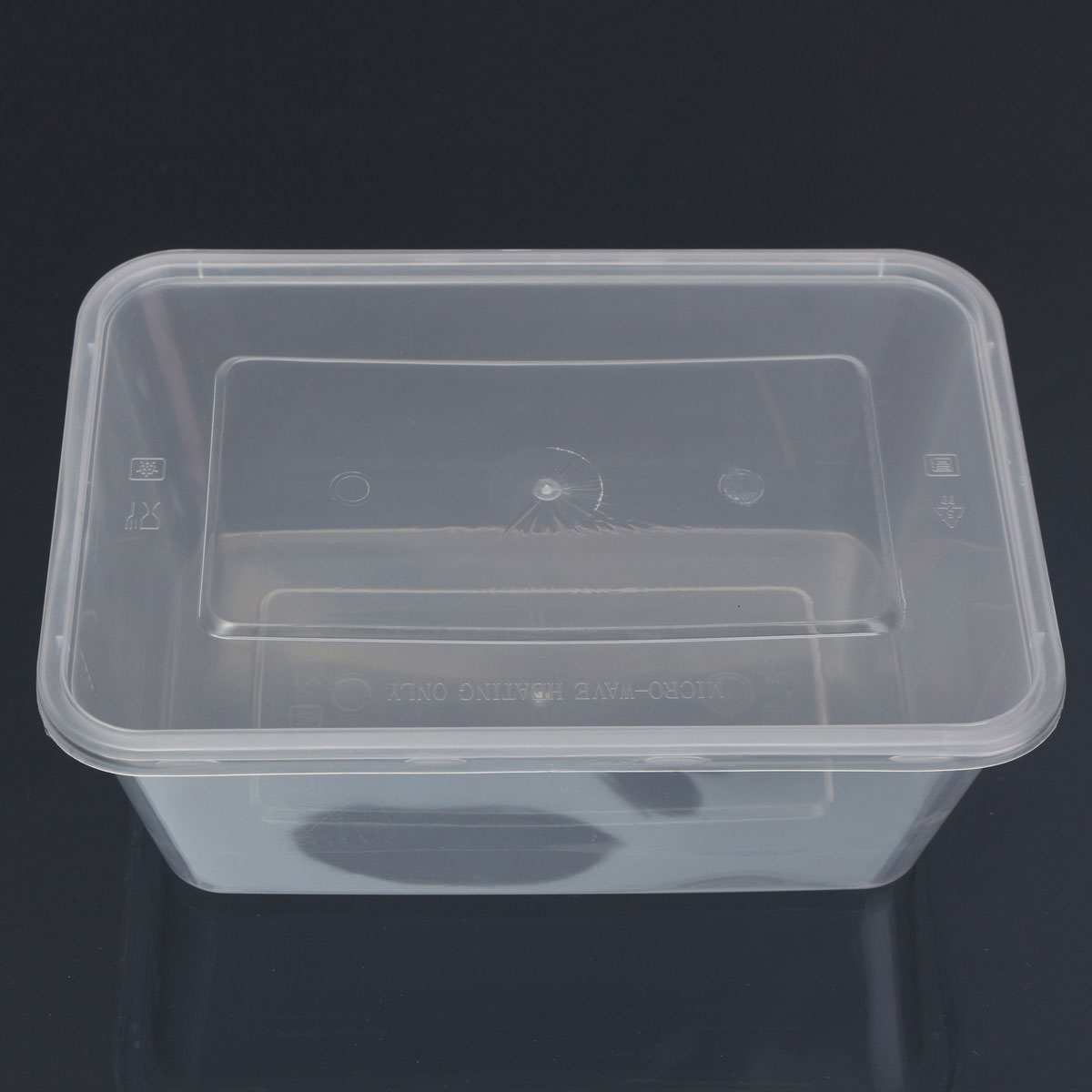 10X Plastic Containers Tubs Clear With Lids Microwave Food Safe