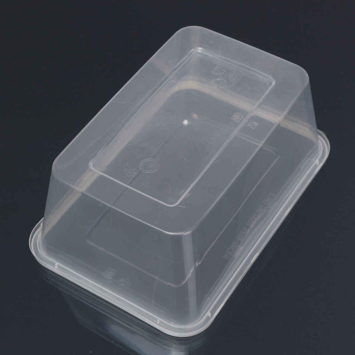 10X Plastic Containers Tubs Clear With Lids Microwave Food Safe