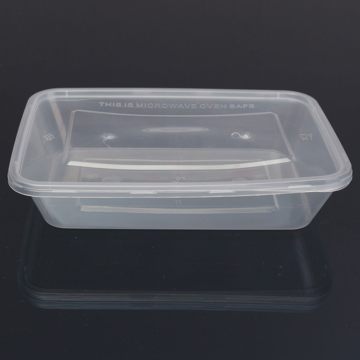 10X Plastic Containers Tubs Clear With Lids Microwave Food Safe ...