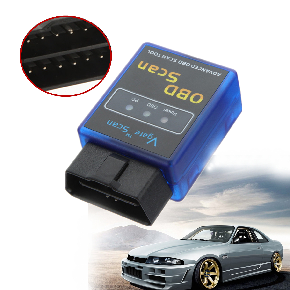 Mini ELM327 Interface V2.1 Bluetooth OBD 2 II Voiture Auto Diagnostique