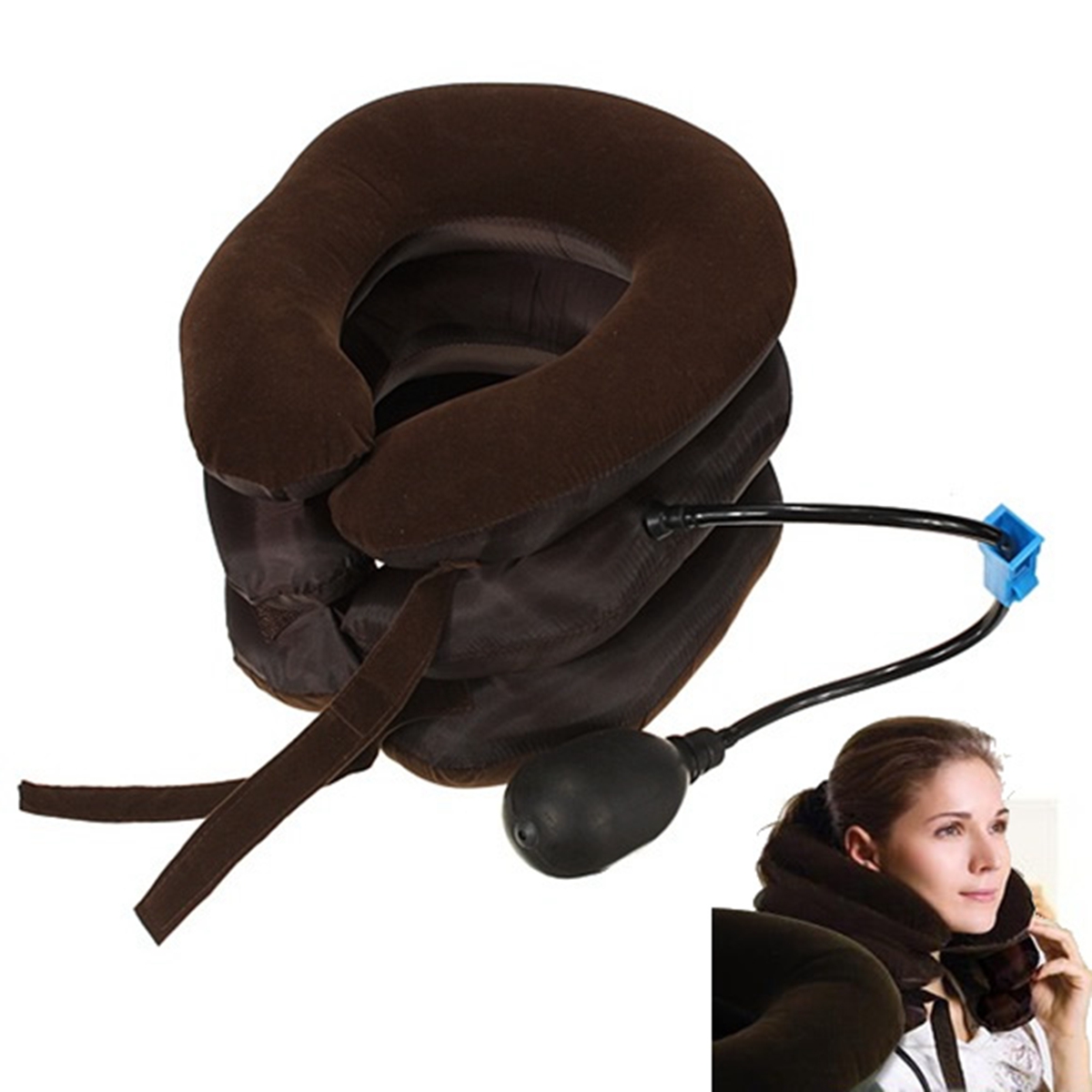 Collier Cervical Minerve Magnétique Gonflable