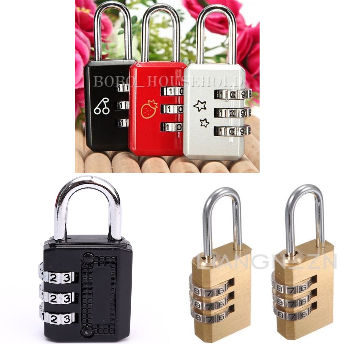 Comment Mettre Un Code Sur Un Cadenas Cadenas Antivol à Code Laiton Combinaison 3 Chiffres Sac Valise Voyage