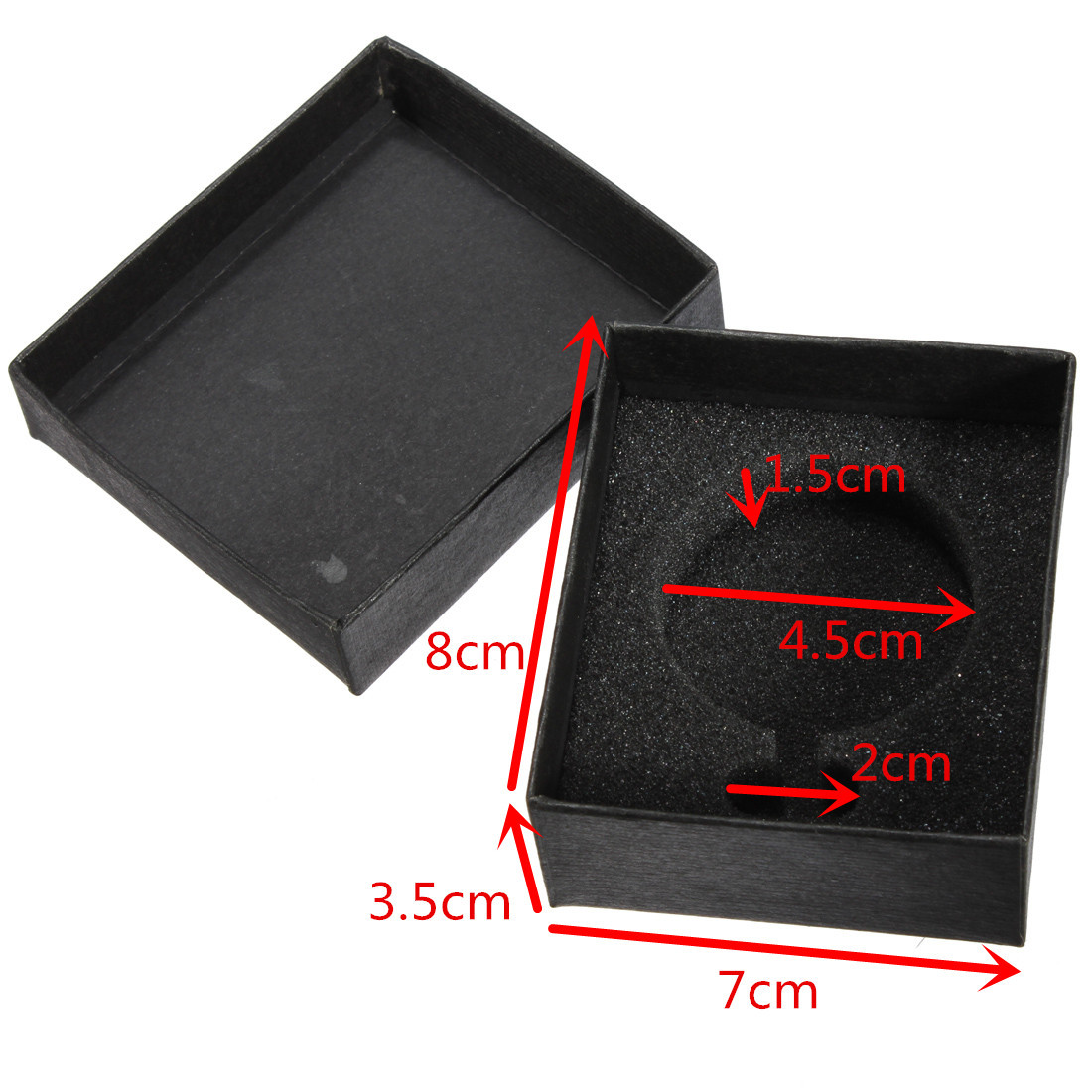 Black Cardboard Display Exhibition Case Box For Jewelry
