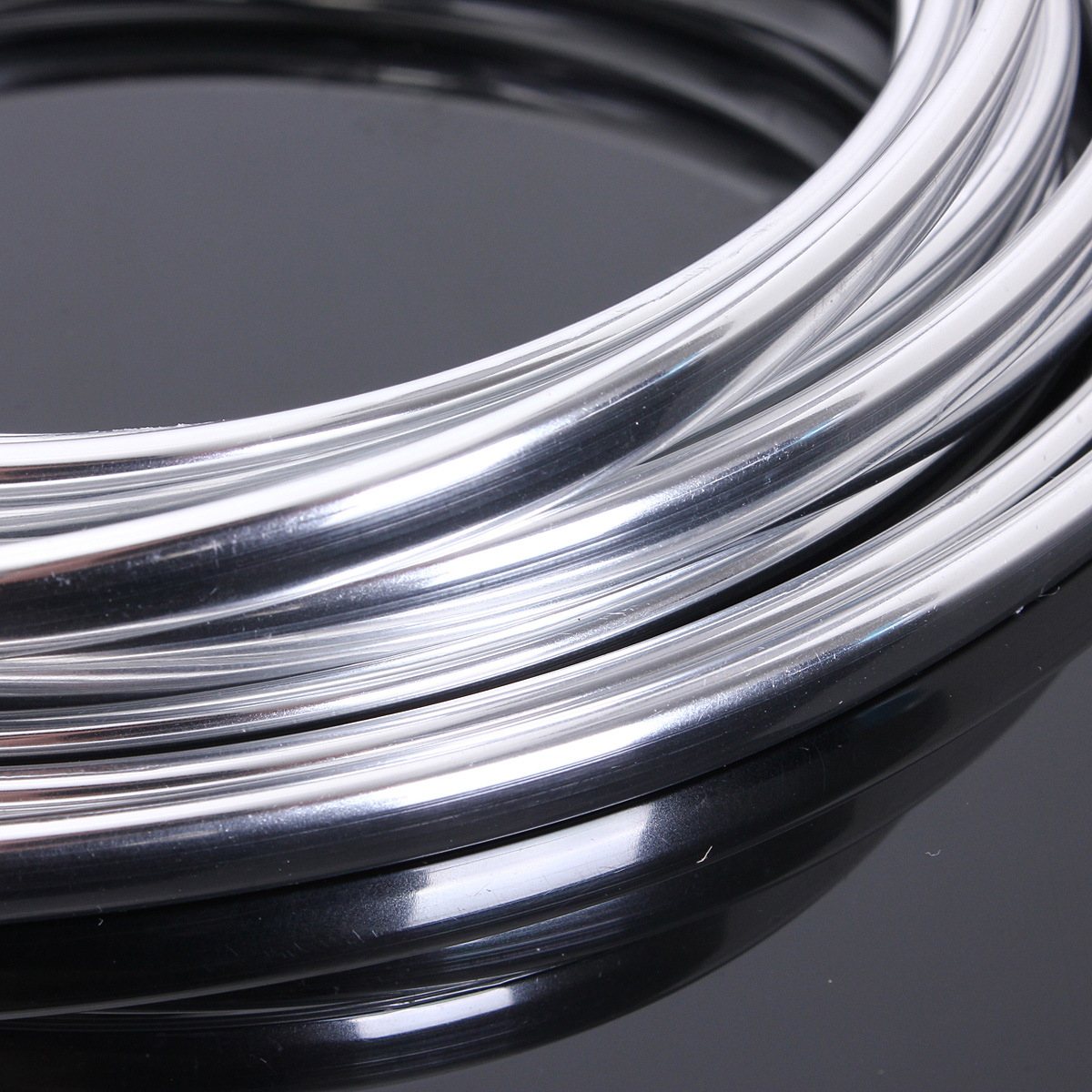 Bande De Garniture Chromée Autocollante 10 Mm X 15 M - PVC épais Pour Protection Et Décoration Voiture - 9