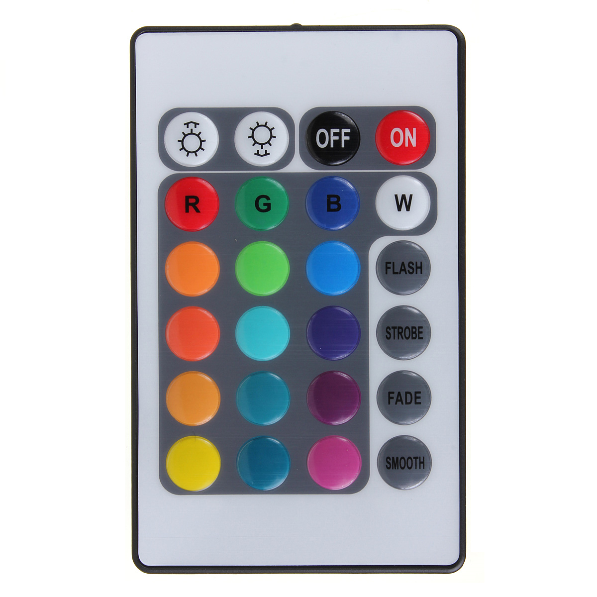 24 Key Mini IR Remote Controller For 3528 5050 RGB LED Strip Light DC ...