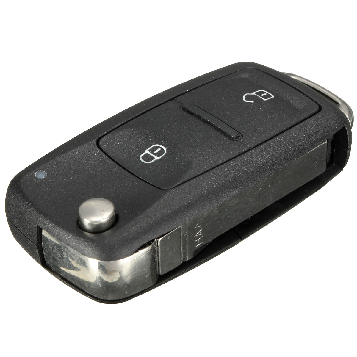 Coque De Clé Télécommande Porsche Boxster 986 - 2 Boutons, Lame Vierge - Remplacement Plastique/métal